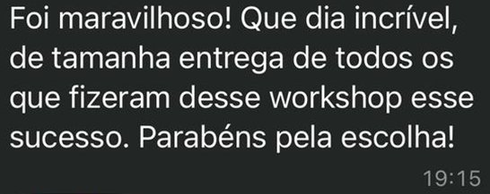 Depoimento de participante